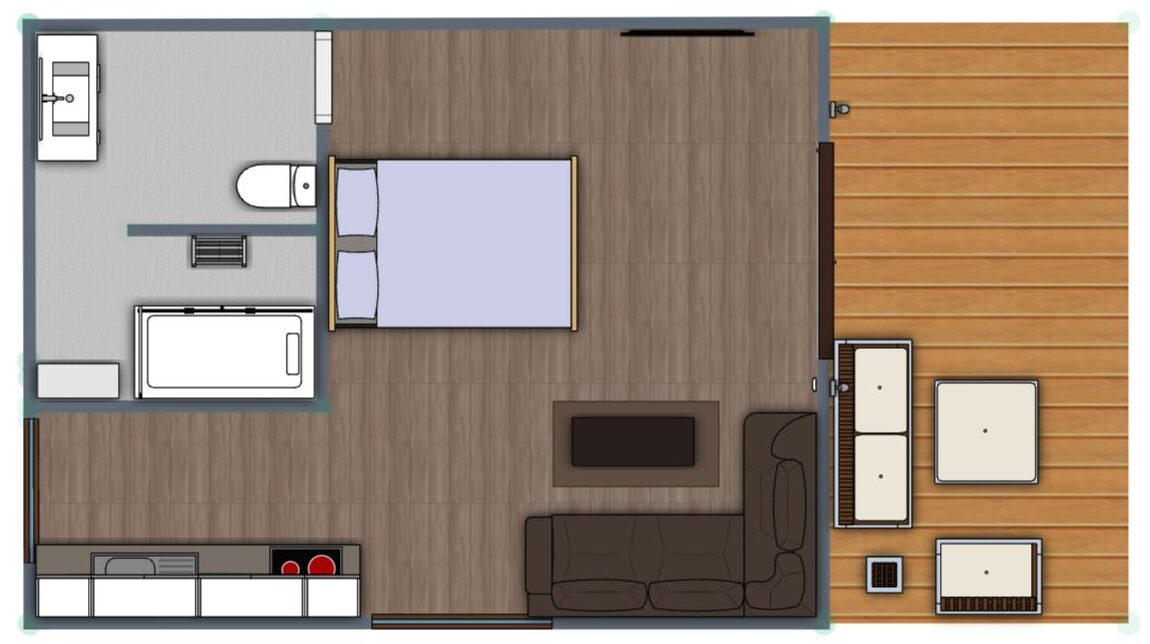 Granny Flats and Tiny Homes Layout Design Plan